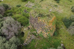 domus de janas and nuraghe of santu Barbara ancient nuragic tombs in Bauladu sardinia central