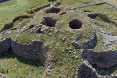 Nuraghe - nuragic complex of seruci in gonnesa in southern sardinia