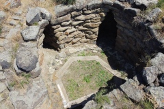 nuraghe and nuragic complex of sa domu beccia in uras in central Sardinia