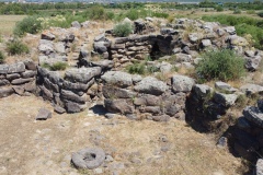 nuraghe and nuragic complex of sa domu beccia in uras in central Sardinia