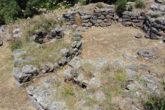 nuraghe and nuragic complex of sa domu beccia in uras in central Sardinia