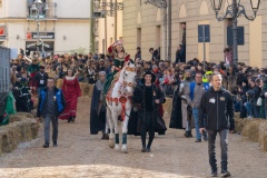 Oristano, Sardinia, ITALY - February 9th, 2024 - Sartiglia race the carnival - a star race